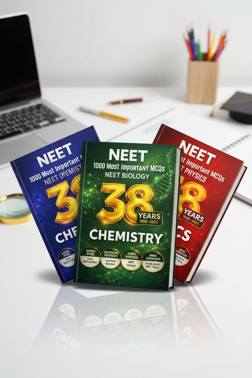 NEET Complete Preparation Bundle (Physics + Chemistry + Biology) | 3000 Most Important MCQs | Chapter-wise &amp; Topic-wise PYQs (1988–2025) | NMC Updated 2026